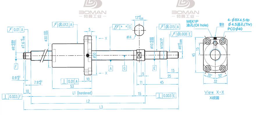 TBI XSVR01210B1DGC5-280-P1 tbi丝杆材质