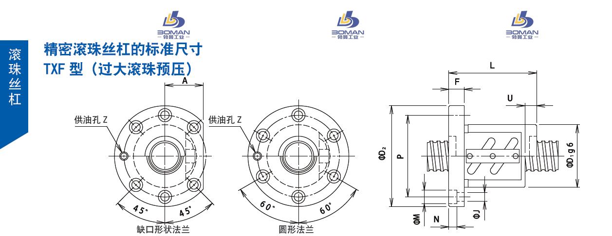 TSUBAKI 36TXFL5 日本丝杠tsubaki